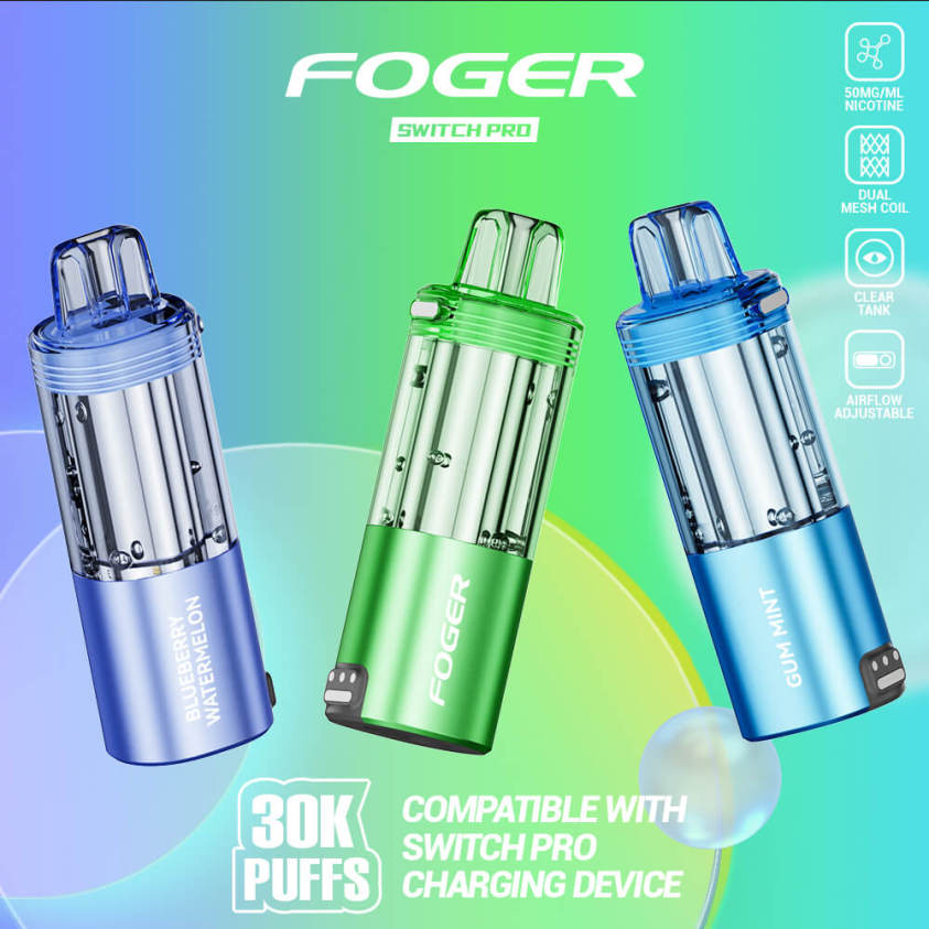 Grape Slush Foger Switch Pro 30K Pod - Black Coral