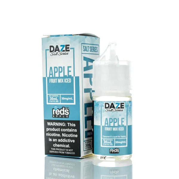 7 Daze TFN Salt Series - Reds Apple eJuice - Fruit Mix Iced - 30ml - Black Coral