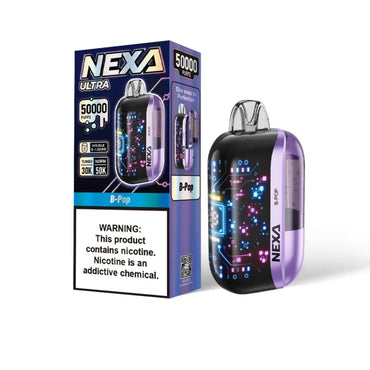 Nexa Ultra 50000 B‑Pop Disposable Vape - Black Coral