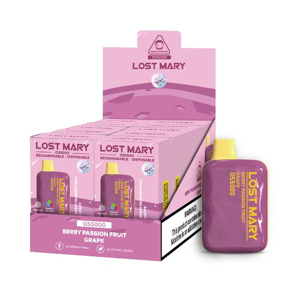 Berry Passion Fruit Grape Lost Mary OS5000 - Black Coral