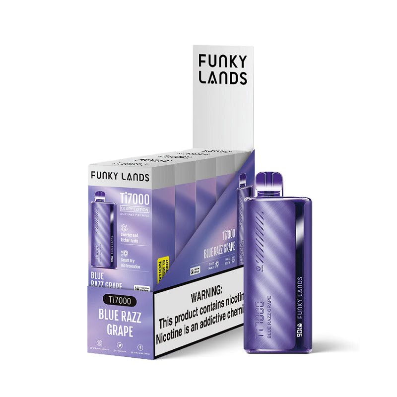 Blue Razz Grape Funky Lands Ti7000 - Black Coral