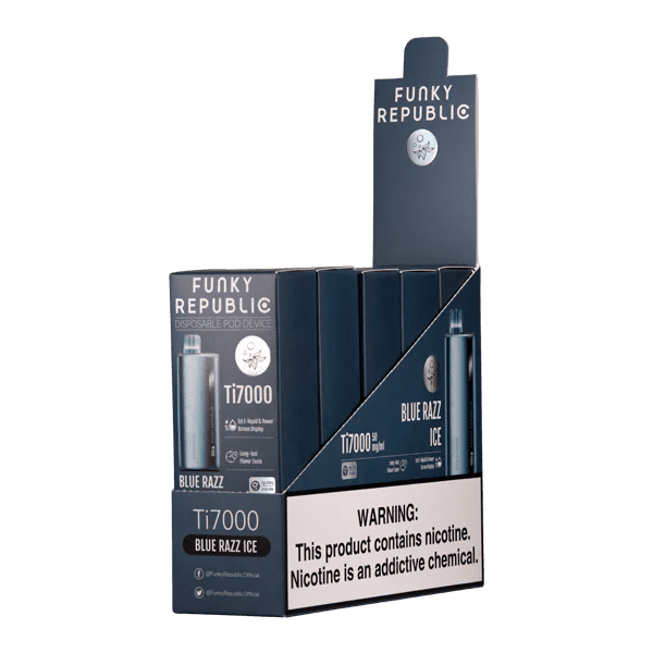 Blue Razz Ice Funky Lands Ti7000 - Black Coral