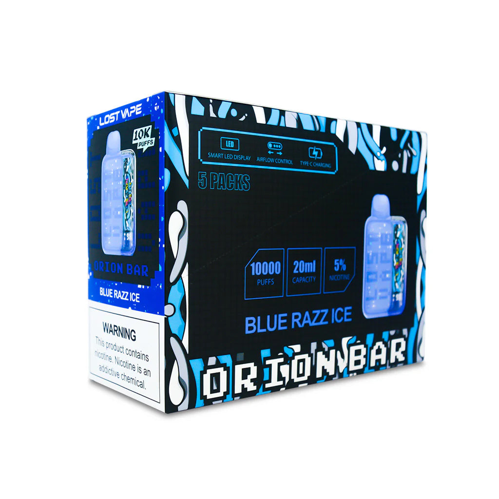 Blue Razz Ice Lost Vape Orion Bar 10000 - Black Coral