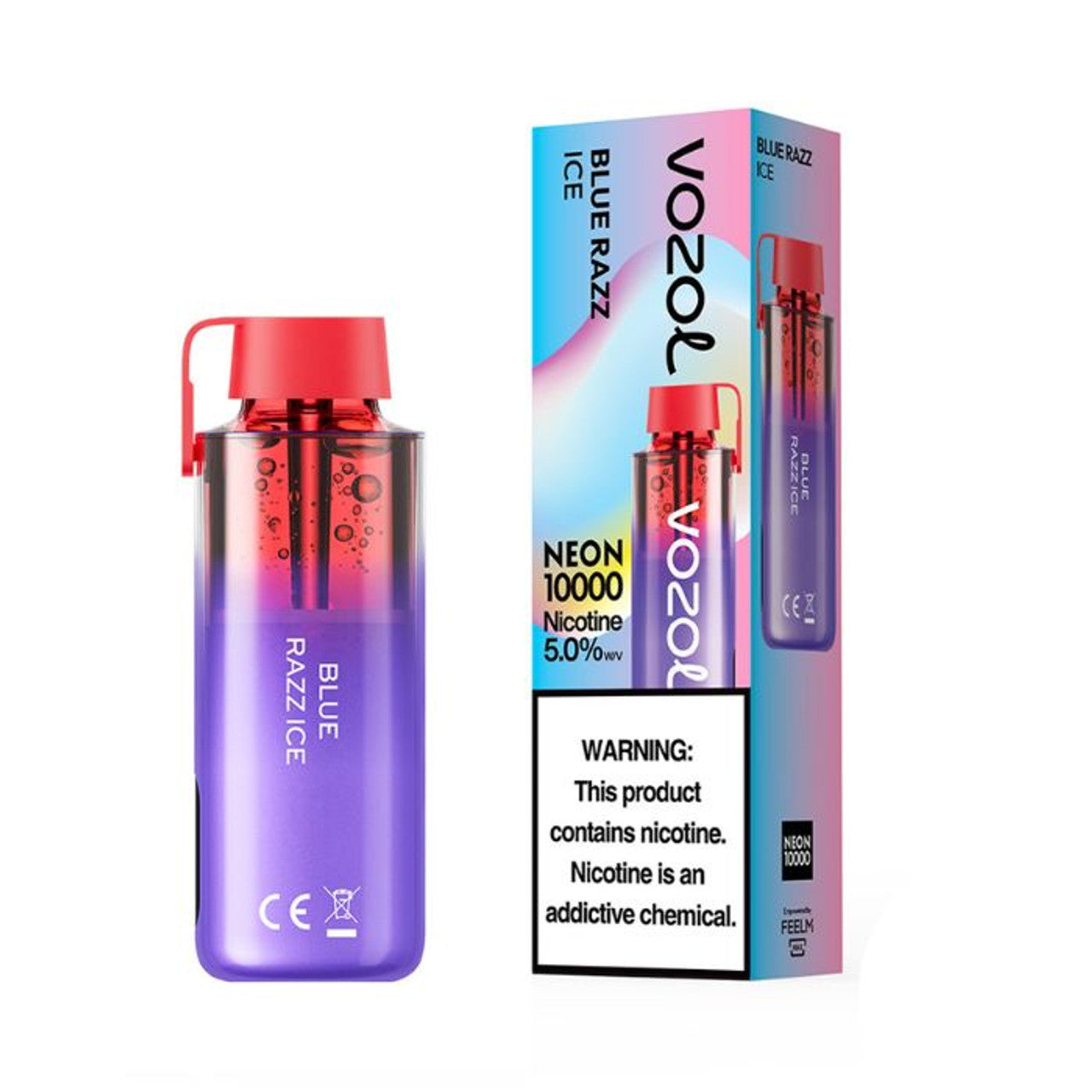 Blue Razz Ice Vozol Neon 10000 - Black Coral