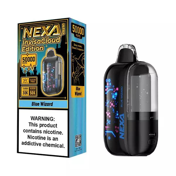 Blue Wizard Nexa Ultra 50000 (Invisacloud Edition) - Black Coral
