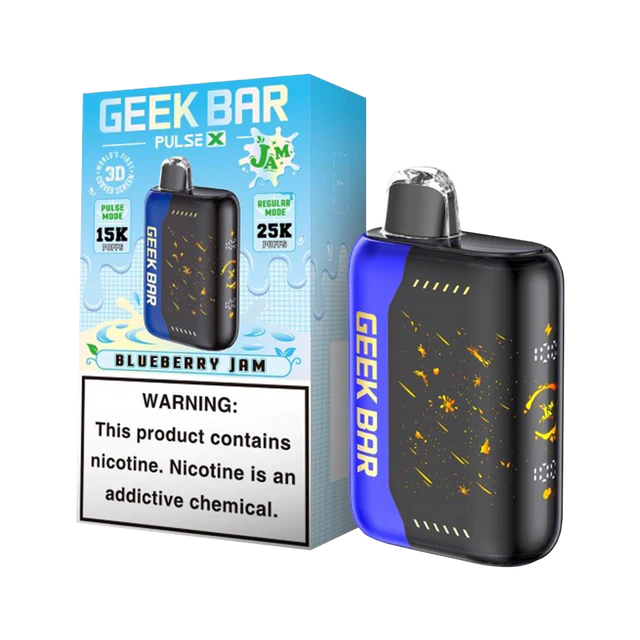 Blueberry Jam Geek Bar Pulse X 25000 - Black Coral