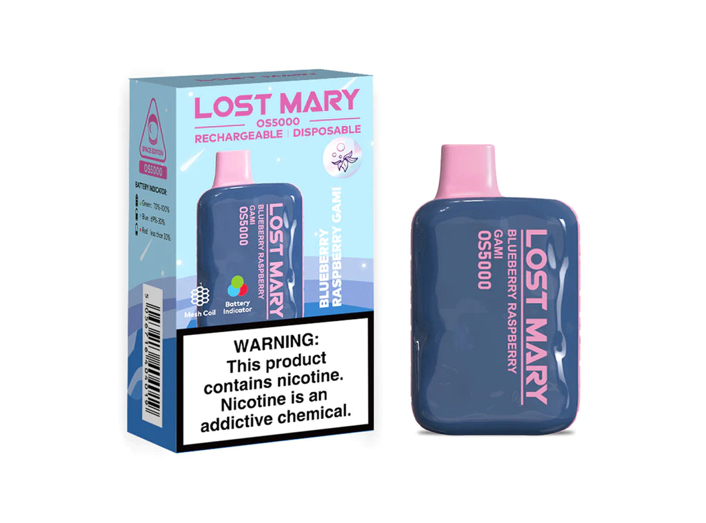 Blueberry Raspberry Gami Lost Mary OS5000 - Black Coral