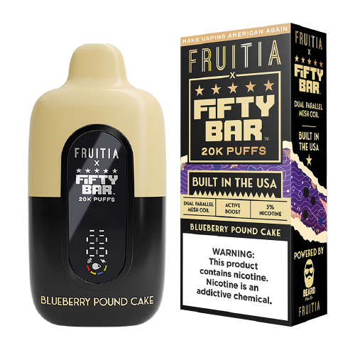 Blueberry Pound Cake Fruitia x Fifty Bar 20K - Black Coral