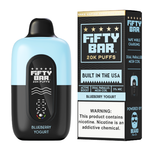 Blueberry Yogurt Fifty Bar 20K - Black Coral