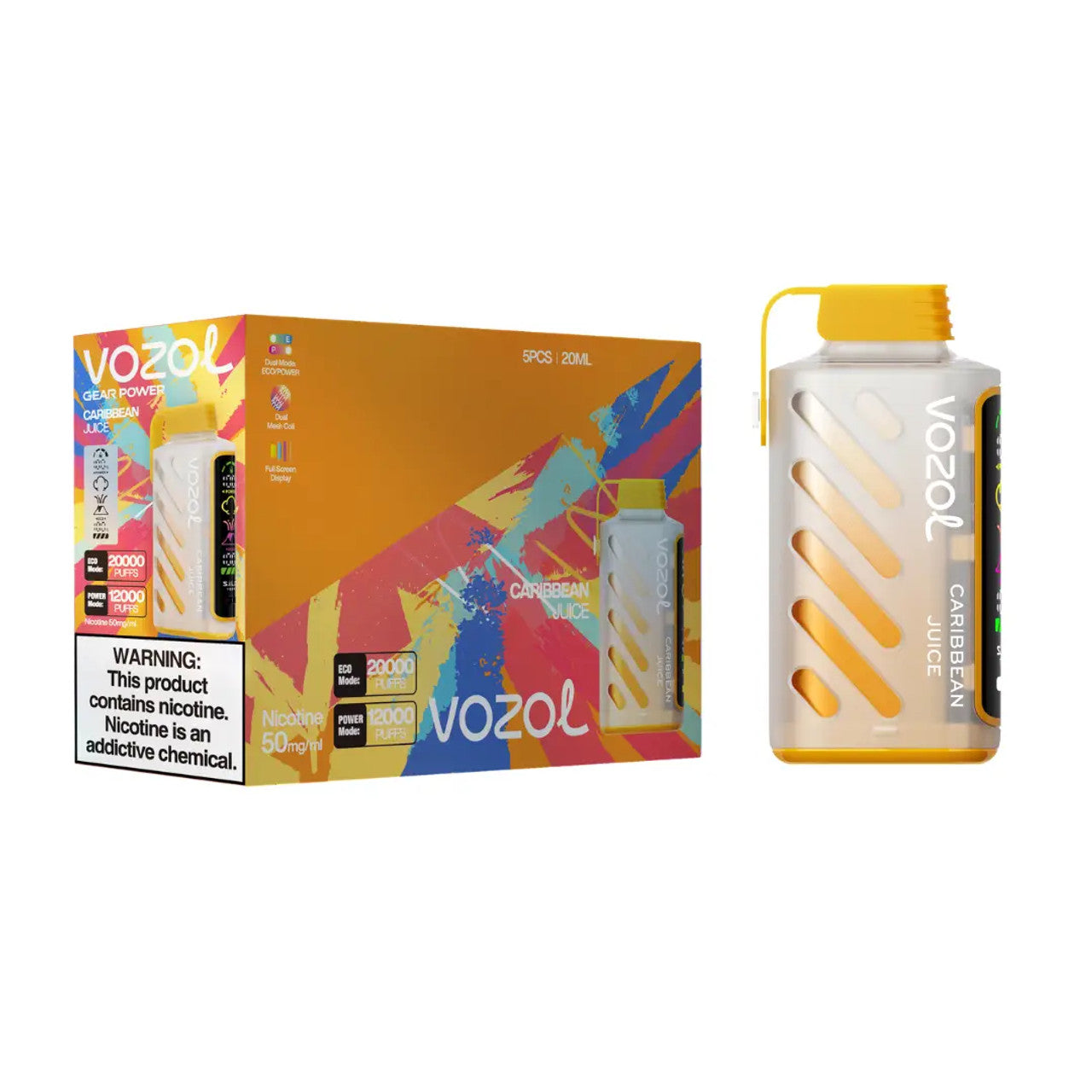 Caribbean Juice Vozol Gear Power 20000 - Black Coral