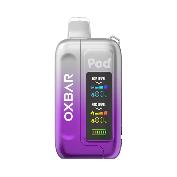 Oxbar Ice-Nic Control 35K Clear Prism Vape | Black Coral Oxbar Ice-Nic Control 35K Clear Prism Vape | Black Coral