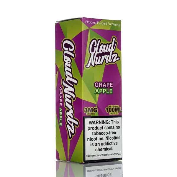 Cloud Nurdz E-Liquid - Grape Apple - 100ml - Black Coral