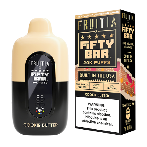 Cookie Butter Fruitia x Fifty Bar 20K - Black Coral