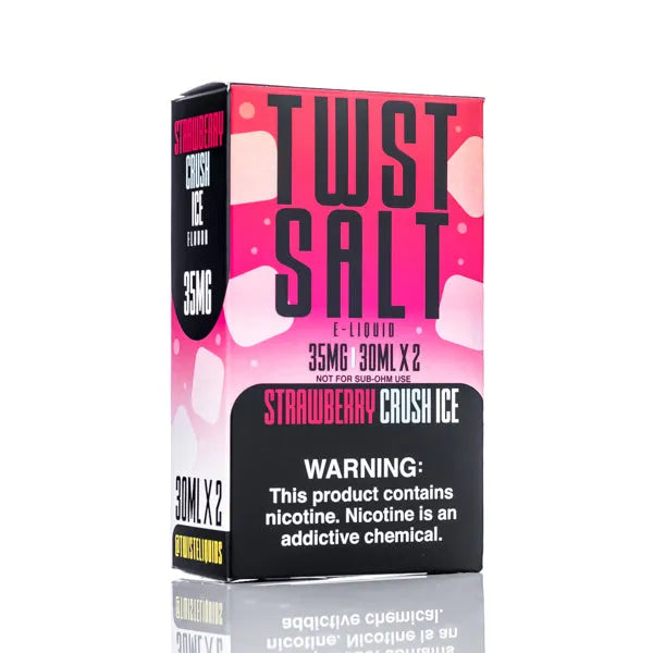 TWIST Salt E Liquid - Ice Strawberry Crush - 60ml - Black Coral