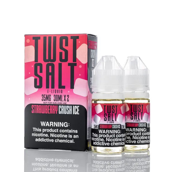 TWIST Salt E Liquid - Ice Strawberry Crush - 60ml - Black Coral
