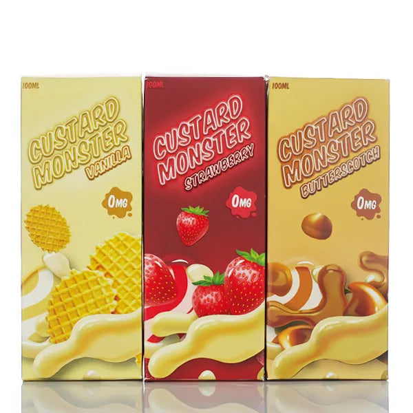 Custard Monster - No Nicotine Vape Juice - 100ml - Black Coral