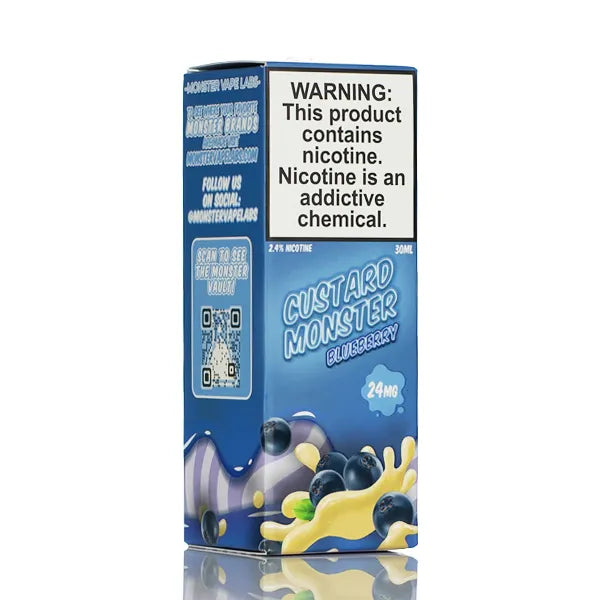 Custard Monster Salts - Blueberry Custard - 30ml - Black Coral