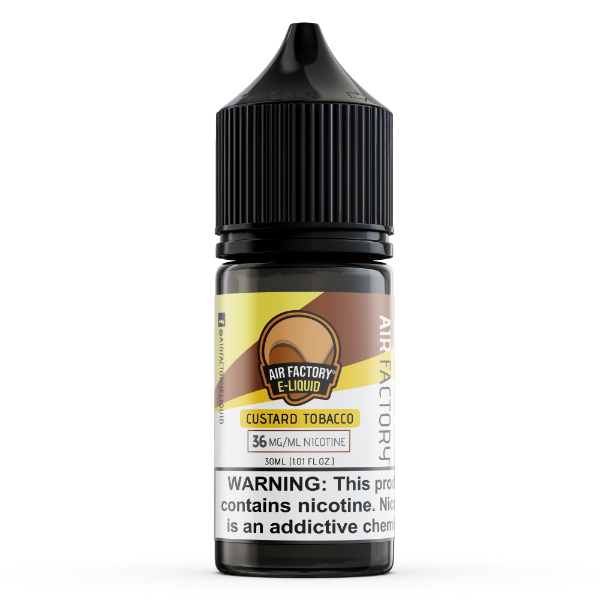 Custard Tobacco Air Factory Salt - 30ml - Black Coral