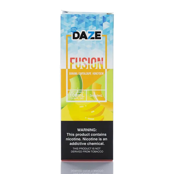 7 Daze Fusion TFN - Banana Cantaloupe Honeydew ICED - 100ml - Black Coral