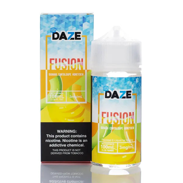 7 Daze Fusion TFN - Banana Cantaloupe Honeydew ICED - 100ml - Black Coral