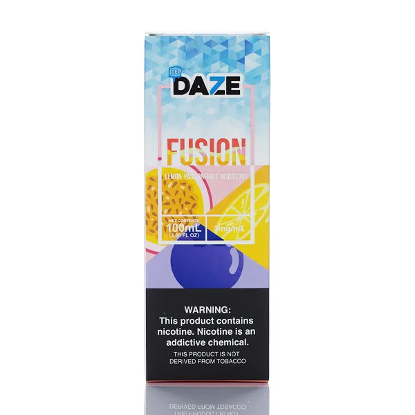 7 Daze Fusion TFN - Lemon Passionfruit Blueberry ICED - 100ml - Black Coral