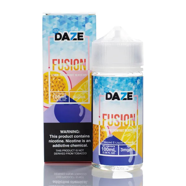 7 Daze Fusion TFN - Lemon Passionfruit Blueberry ICED - 100ml - Black Coral