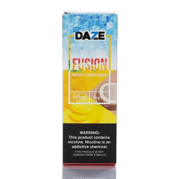 7 Daze Fusion TFN - Pineapple Coconut Banana ICED - 100ml - Black Coral