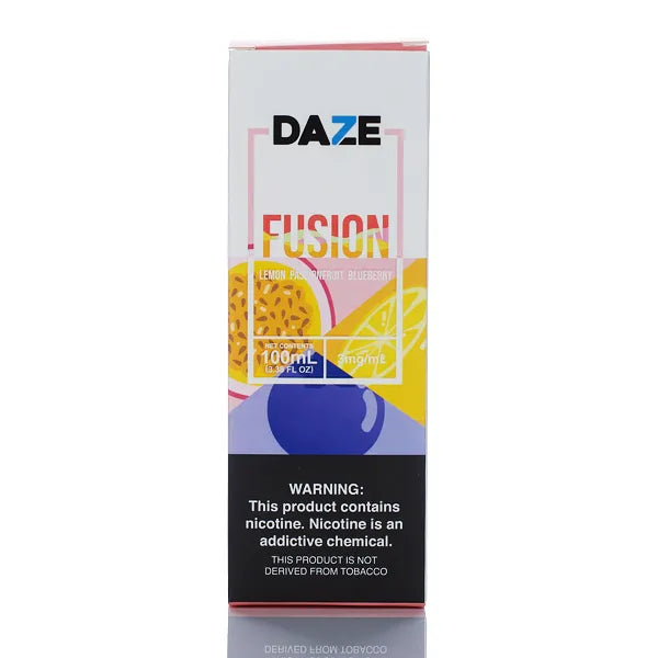 7 Daze Fusion TFN - Lemon Passionfruit Blueberry - 100ml - Black Coral