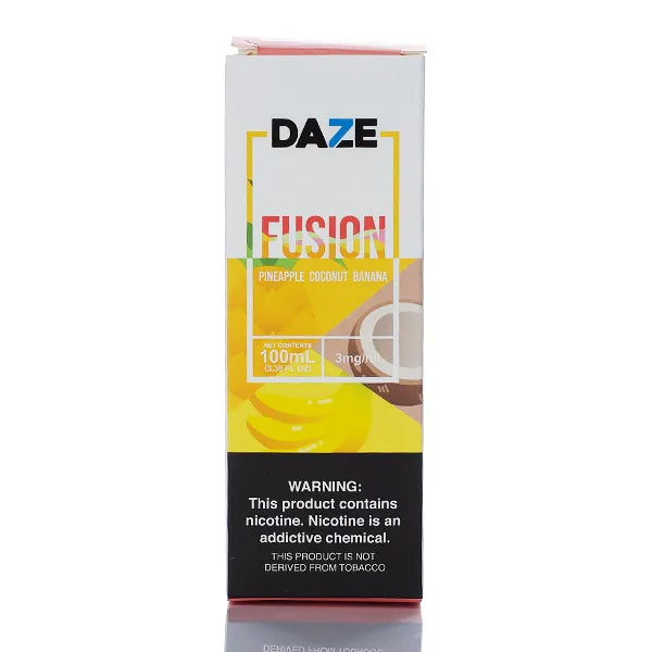 7 Daze Fusion TFN - Pineapple Coconut Banana - 100ml - Black Coral