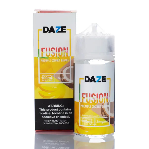 7 Daze Fusion TFN - Pineapple Coconut Banana - 100ml - Black Coral