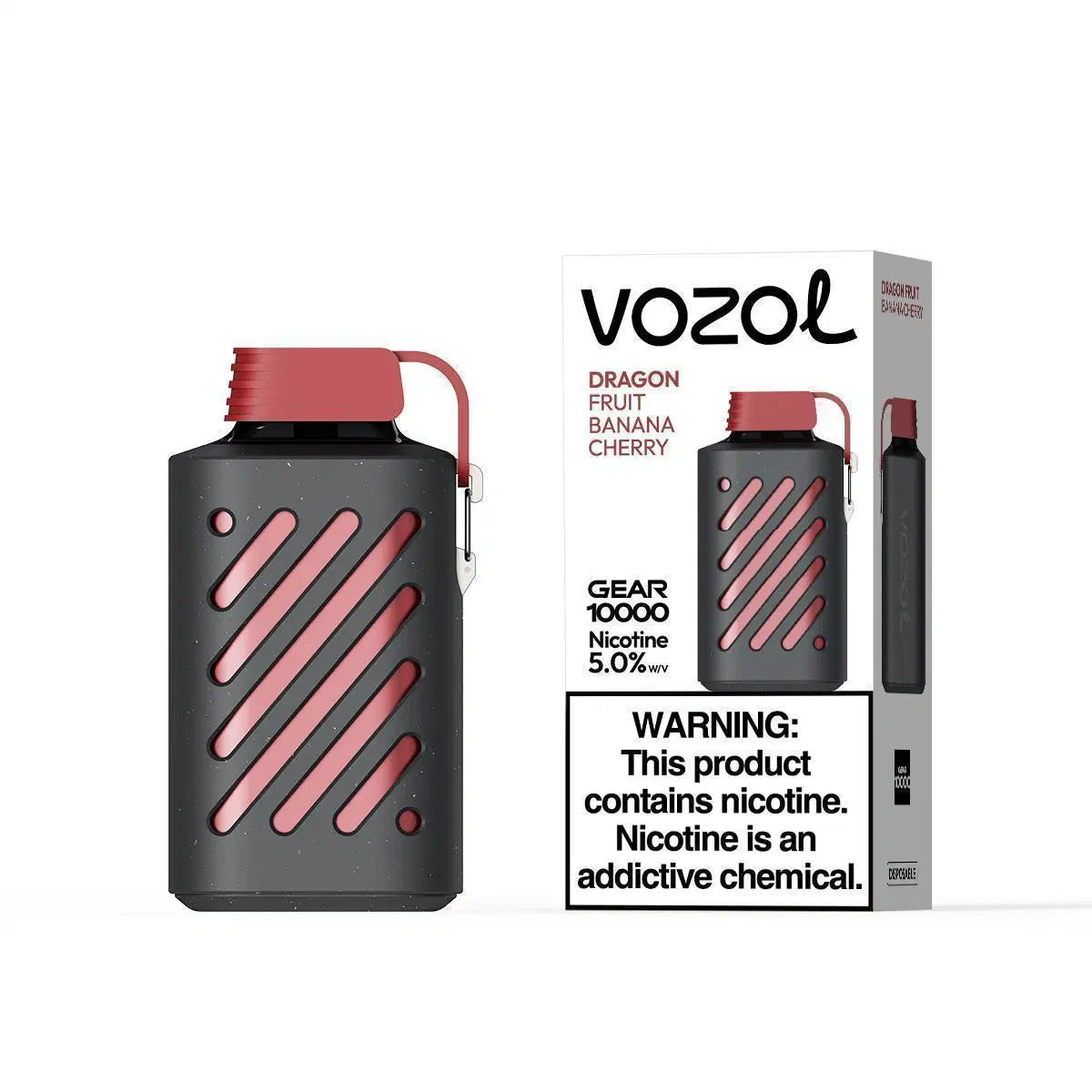 Dragon Fruit Banana Cherry Vozol Gear 10000 - Black Coral