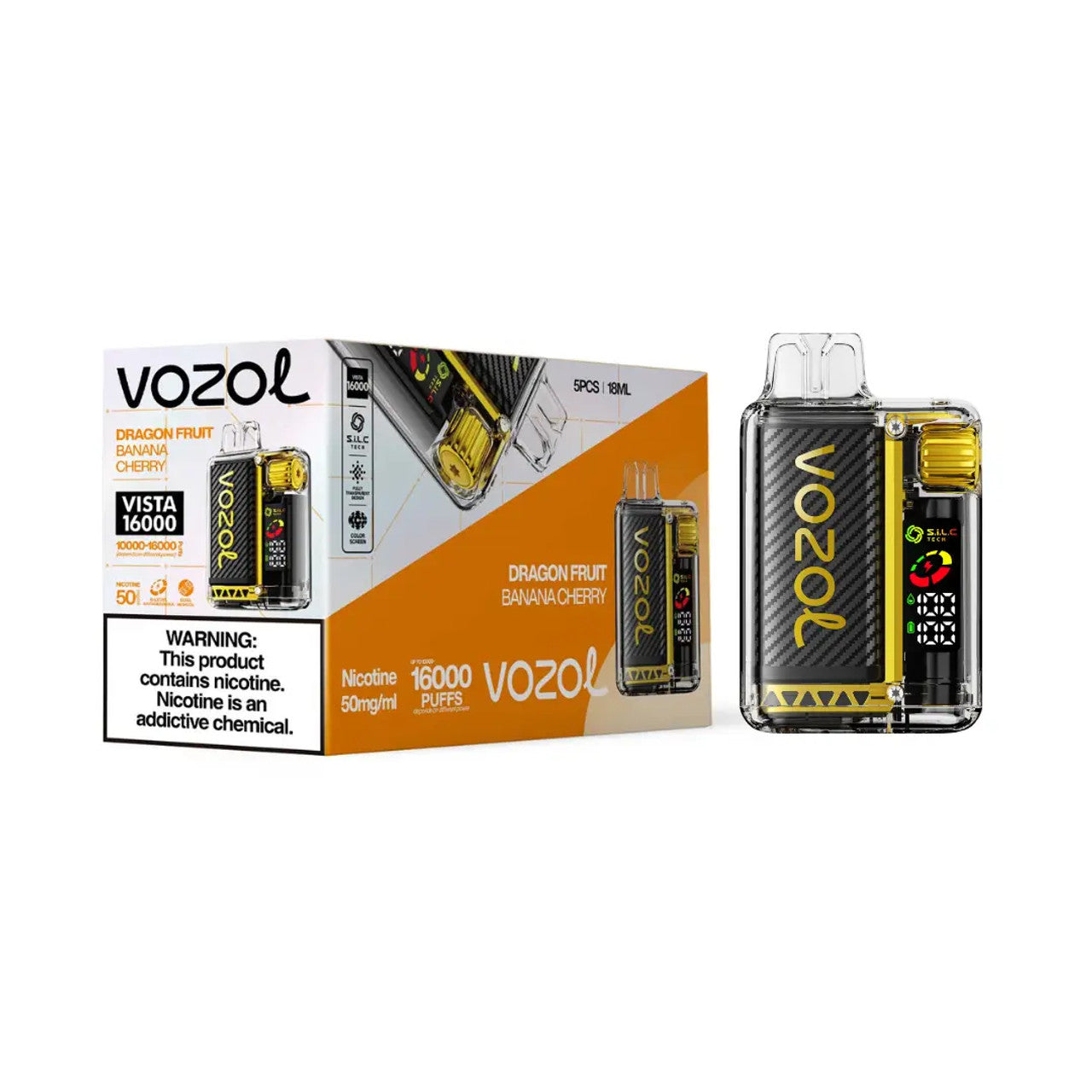 Dragon Fruit Banana Cherry Vozol Vista 16000 - Black Coral