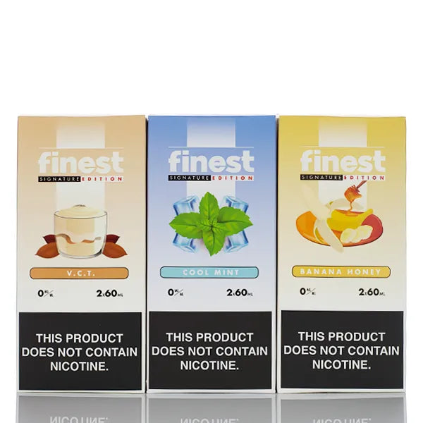 The Finest E-Liquid Signature Edition - No Nicotine Vape Juice - 120ml - Black Coral