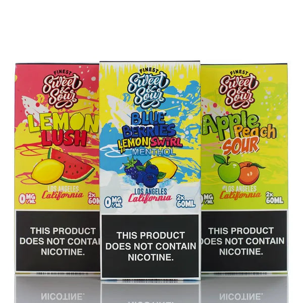 The Finest E-Liquid Sweet & Sour - No Nicotine Vape Juice - 120ml - Black Coral