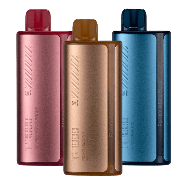 3X Value Pack Funky Lands Ti7000 Disposable Vape - Black Coral