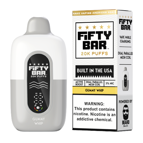 Gummy Whip Fifty Bar 20K - Black Coral