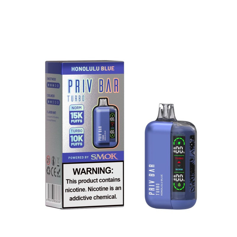 Honolulu Blue Priv Bar Turbo 15000 - Black Coral