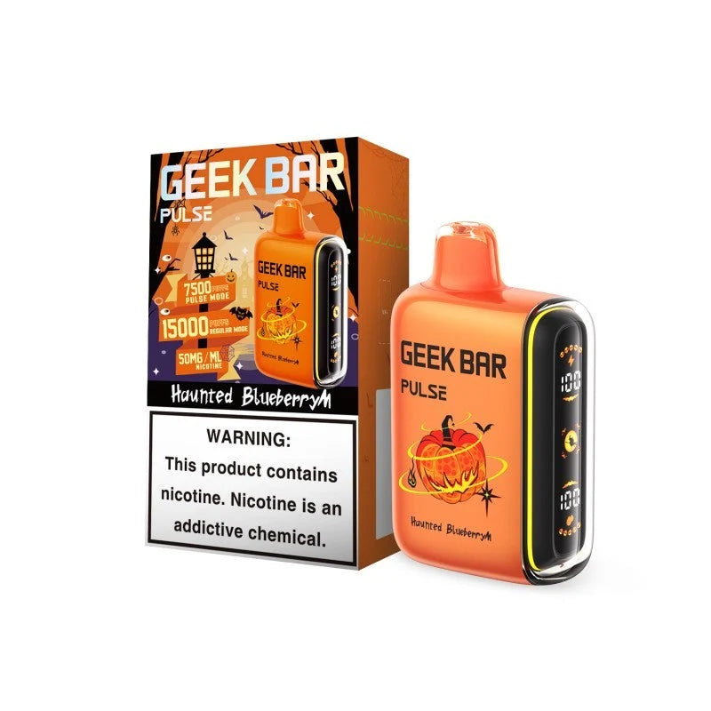 Haunted Blueberry (Halloween Edition) Geek Bar Pulse 15000 - Black Coral