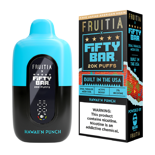 Hawaii'n Punch Fruitia x Fifty Bar 20K - Black Coral