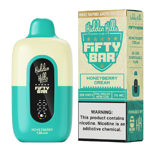 Honeyberry Cream Hidden Hills x Fifty Bar 20K - Black Coral