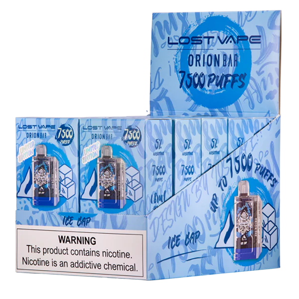 Ice Cap Lost Vape Orion Bar 7500 - Black Coral