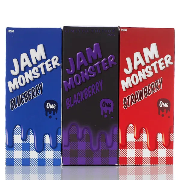 Jam Monster - No Nicotine Vape Juice - 100ml - Black Coral