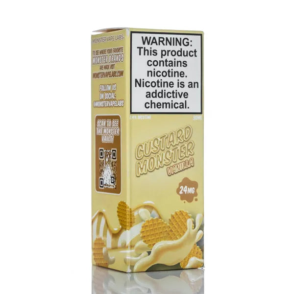 Custard Monster Salts - Vanilla Custard - 30ml - Black Coral