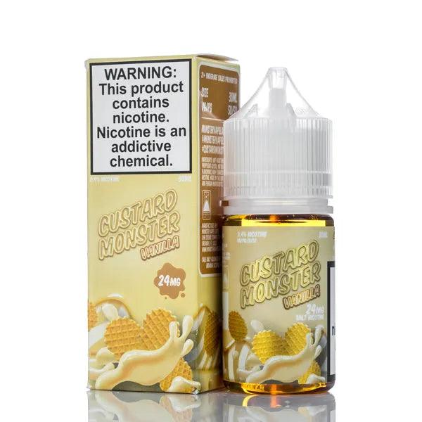 Custard Monster Salts - Vanilla Custard - 30ml - Black Coral