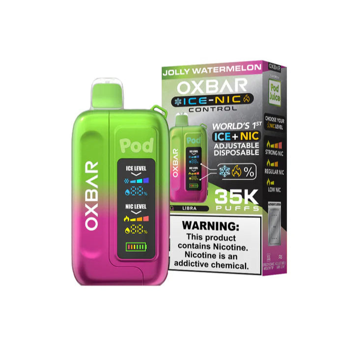 Jolly Watermelon Oxbar Ice-Nic Control 35K - Black Coral