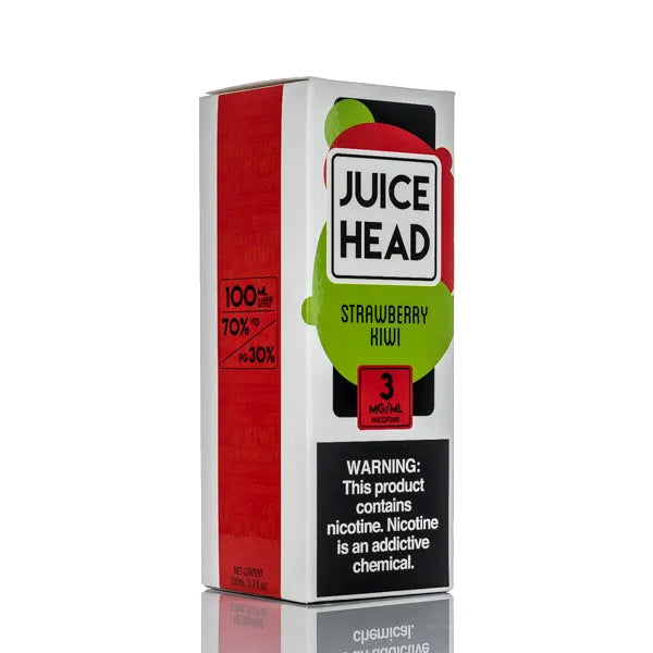 Juice Head E-Liquid - Strawberry Kiwi - 100ml - Black Coral