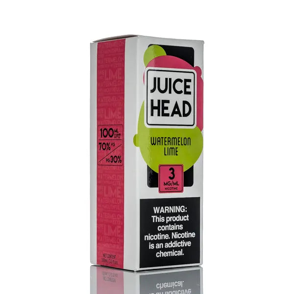 Juice Head E-Liquid - Watermelon Lime - 100ml - Black Coral