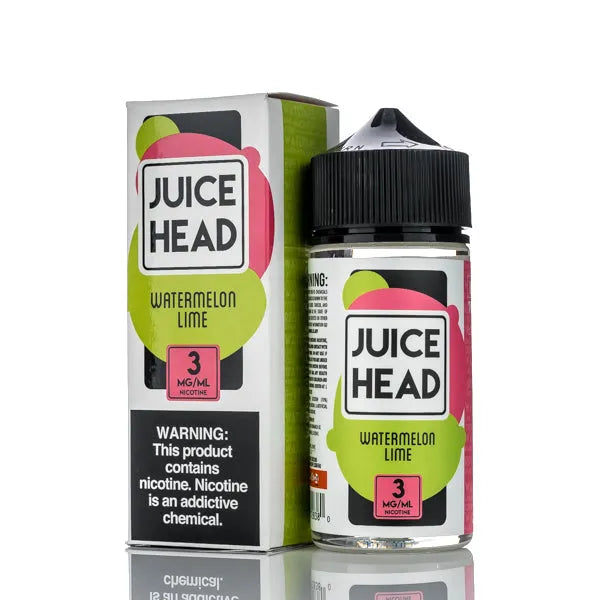 Juice Head E-Liquid - Watermelon Lime - 100ml - Black Coral