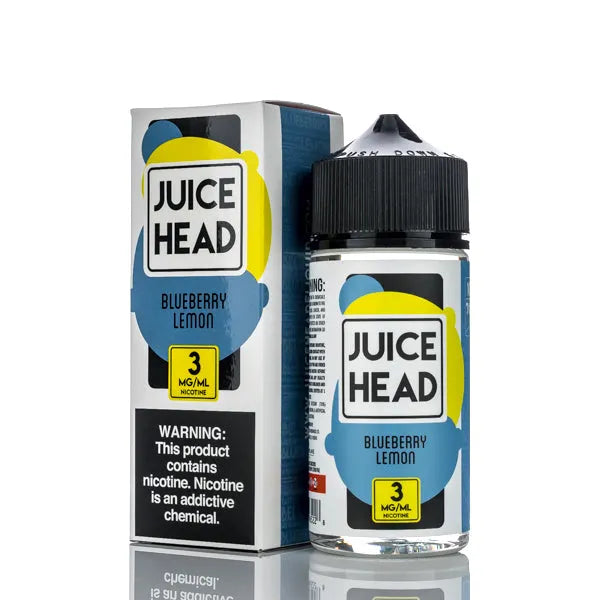 Juice Head E-Liquid - Blueberry Lemon - 100ml - Black Coral