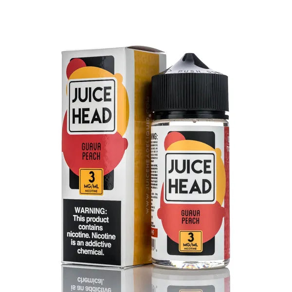 Juice Head E-Liquid - Guava Peach - 100ml - Black Coral